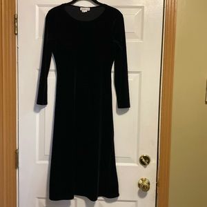 Gorgeous black velveteen vintage My Michelle dress